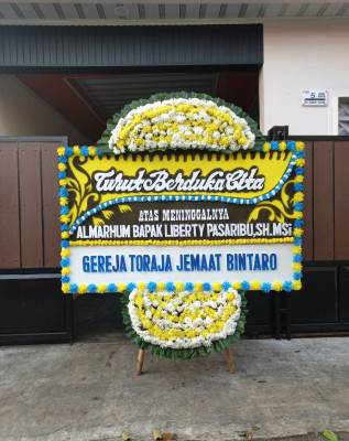 Papan Bunga Duka di Sihapas Barumun